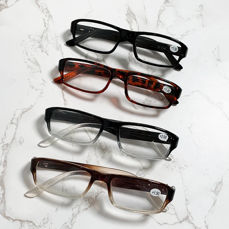wholesale 9199 slim brown tr90 frame reading 1.webp Wholesale 9199 Slim Brown TR90 Frame Glasses Light Weight with