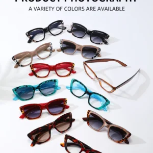 Women's Oversize Purple Frame Cat Eye Sunglasses Acetate