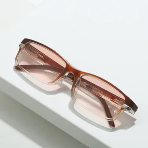 XB1020 Squared Frame Tinted Lens Spring Hinges Glasses Eyeglasses