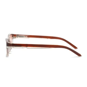 XB1020 Squared Frame Tinted Lens Spring Hinges Glasses Eyeglasses