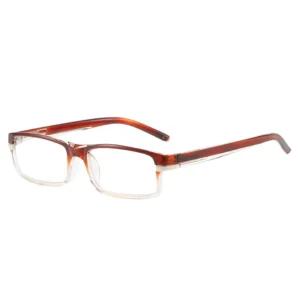 XB1020 Slim Copper Eyeglasses Squared Spring Hinge Fits All Face