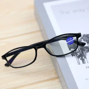 XB8035 Squared Frame Eyeglasses 1.0 1.5 2.0 2.5 3.0 3.5 4.0 Glasses