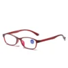 XB8035 Slim Glasses Squared Frame Blue Light Blocking Eyeglasses for