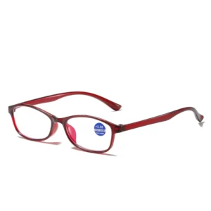 XB8035 Slim Glasses Squared Frame Blue Light Blocking Eyeglasses for