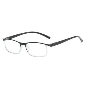 XB8052 Half-Rim Frame Squared Eyeglasses Glasses