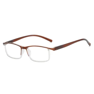 XB8052 Half-Rim Frame Squared Eyeglasses Glasses