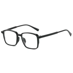 XB9815 Slim Glasses Black Frame with Rectangular