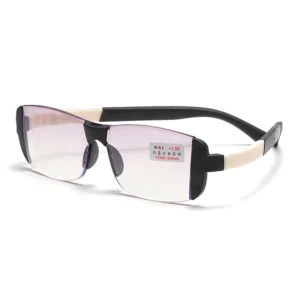 XH Shuangguang Bifocal Rimless Frame Blue Light Blocking Magnifying