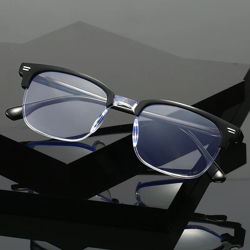 xhmxiaoheimei squared pc frame good quality slim 1.webp XHMxiaoheimei Squared Frame Slim Glasses for Black Frame for