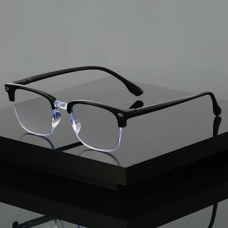 xhmxiaoheimei squared pc frame good quality slim.webp XHMxiaoheimei Squared Frame Slim Glasses for Black Frame for