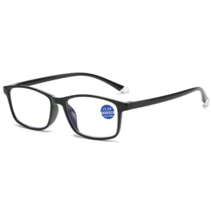 Xb8050 Slim Glasses Squared Frame Blue Light Blocking Eyeglasses Red