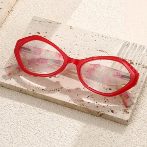 YZ2320 Rectangular Lens Glasses Available Blue Red 1.0 1.5 2.0 2.5