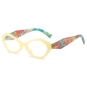 YZ2320 Rectangular Lens Glasses Available Blue Red 1.0 1.5 2.0 2.5