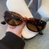 Yuli 2063 European American Cross-border Cat's Eye Frameless Sunglasses