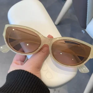 Yuli 2063 European American Cross-border Cat's Eye Frameless Sunglasses